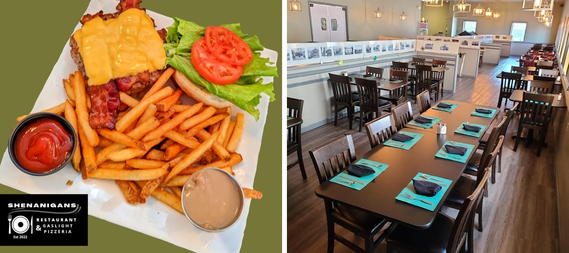 Shenanigans Fine Dining and Gaslight Pizzeria Menu
